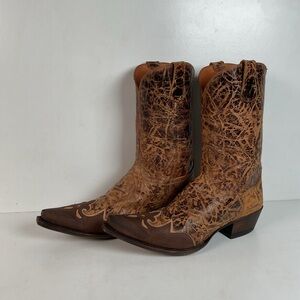 Lucchese Diva Delta Calf Cowgirl Boots 10 B USA Made Retired